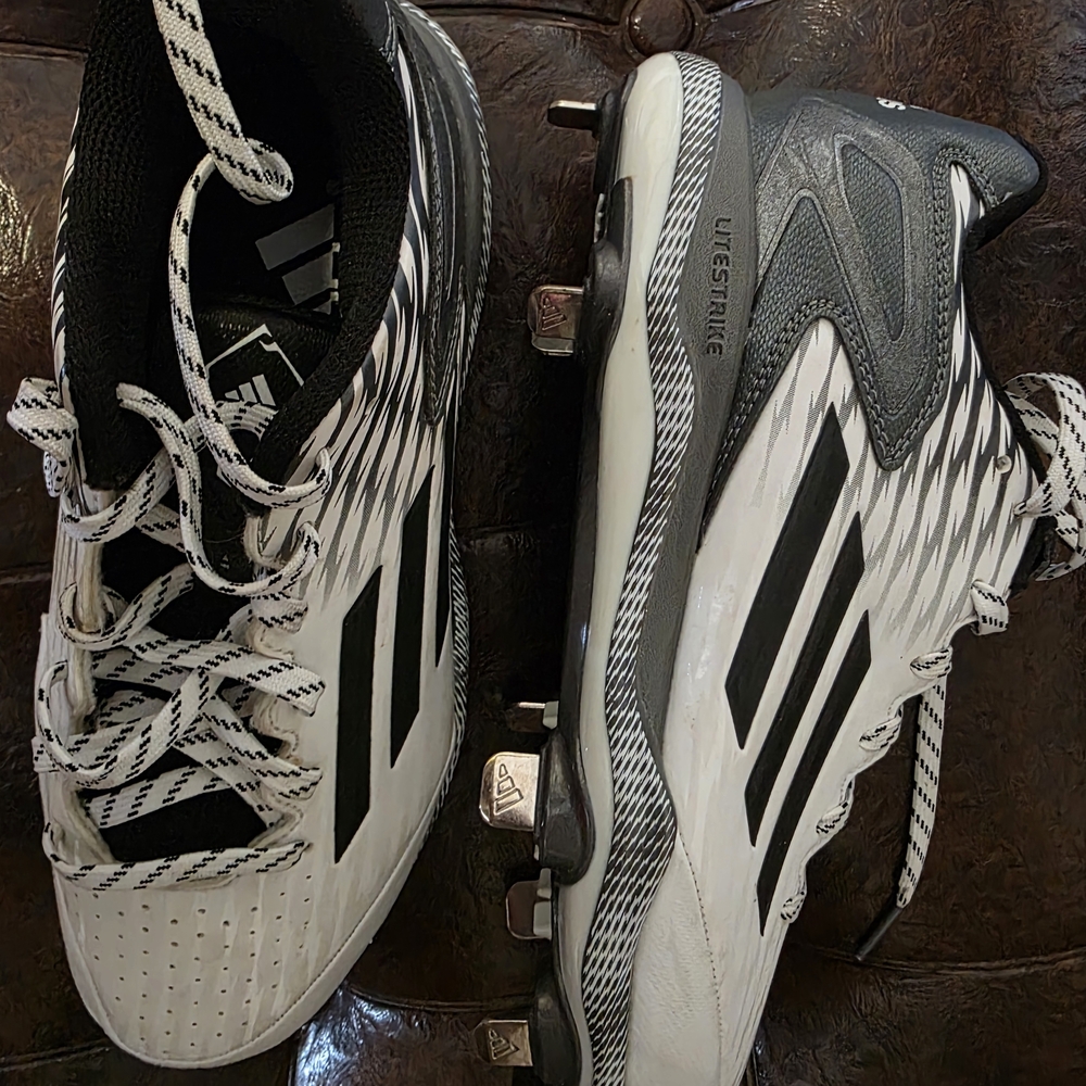 Adidas Black and White Sports Shoes